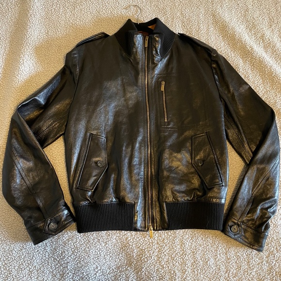 Tod's Leather Bomber Jacket